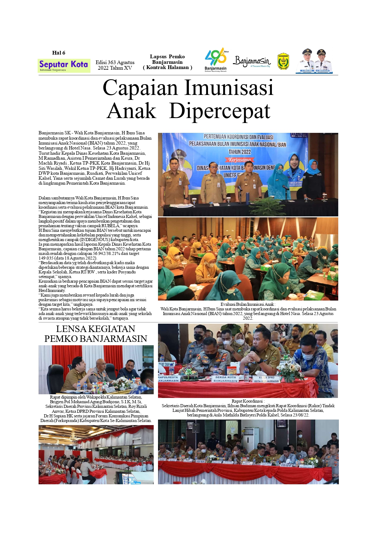 Seputar Kota Hal6 Agustus 2022 Bln ke 2