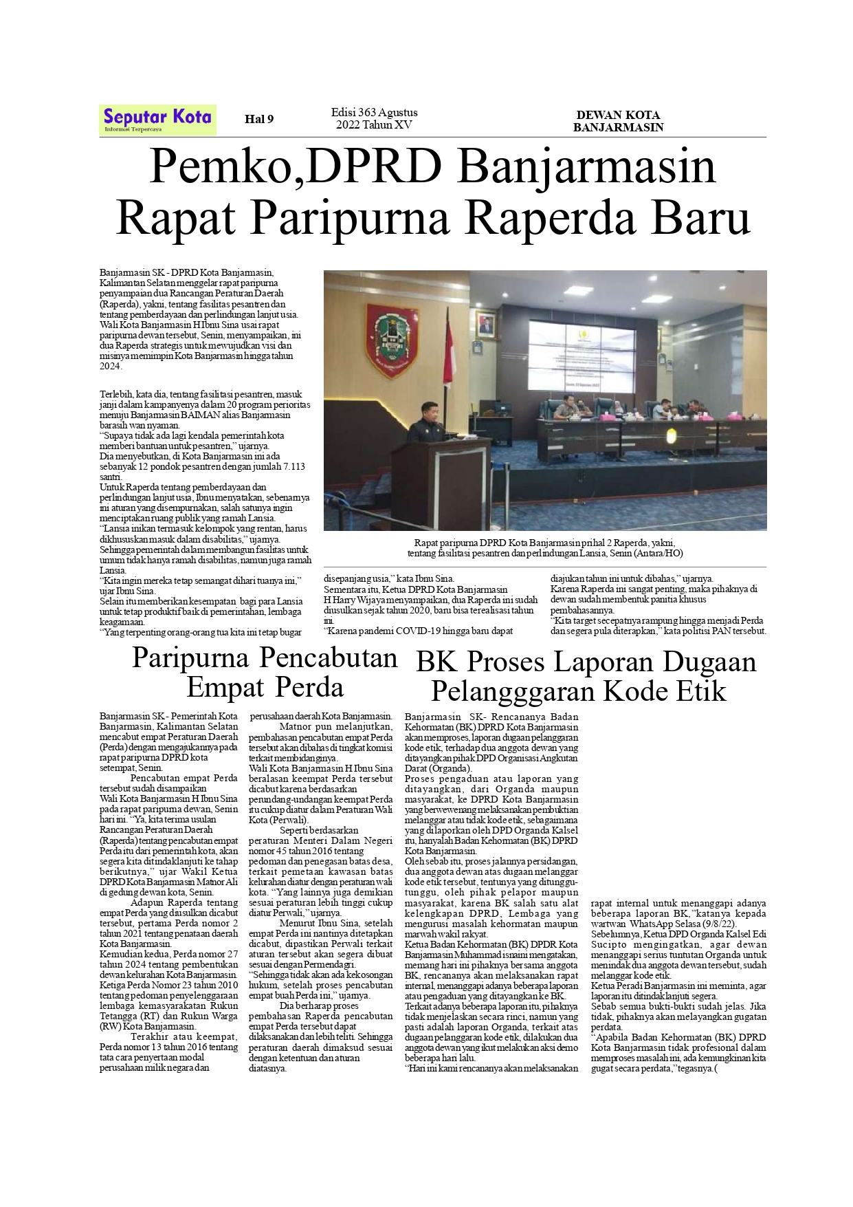Seputar Kota Hal9 Agustus 2022 Bln ke 2