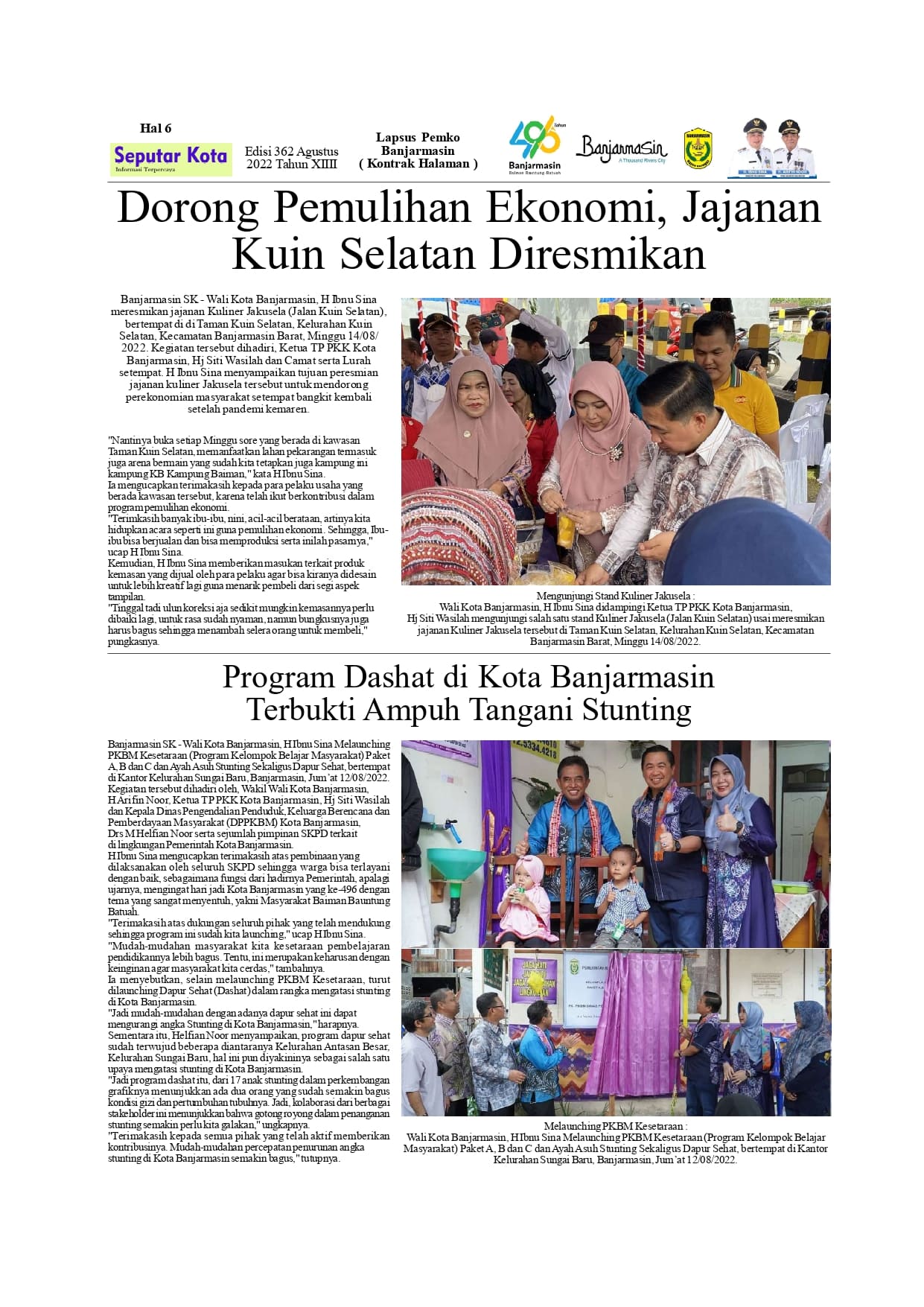 Seputar Kota Hal7 Agustus 2022 Bln ke 1