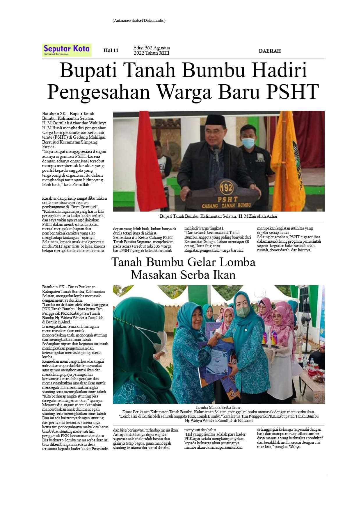 Seputar Kota Hal11 Agustus 2022 Bln ke 1