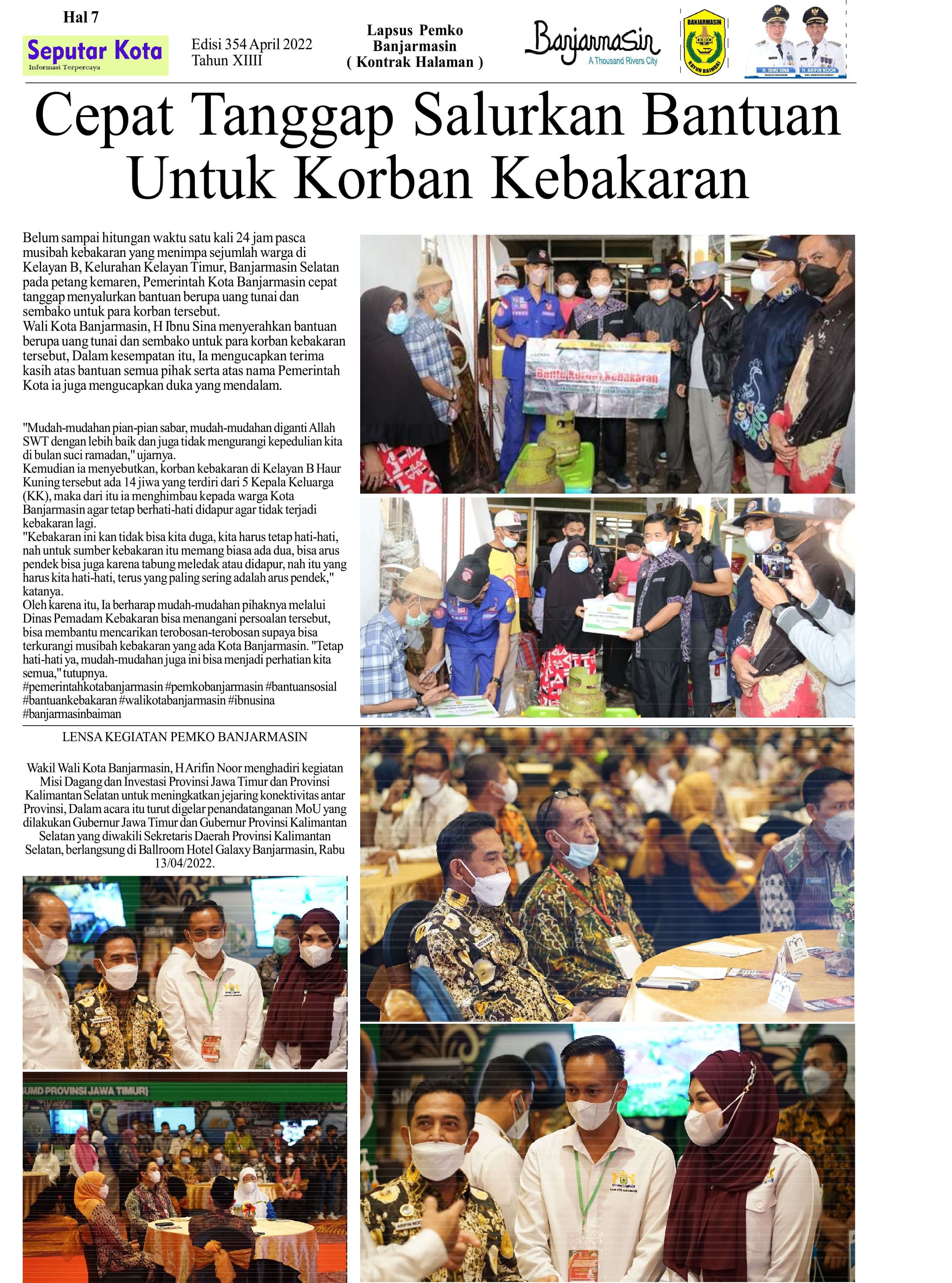 SEPUTAR KOTA HAL 7 APRIL 2022