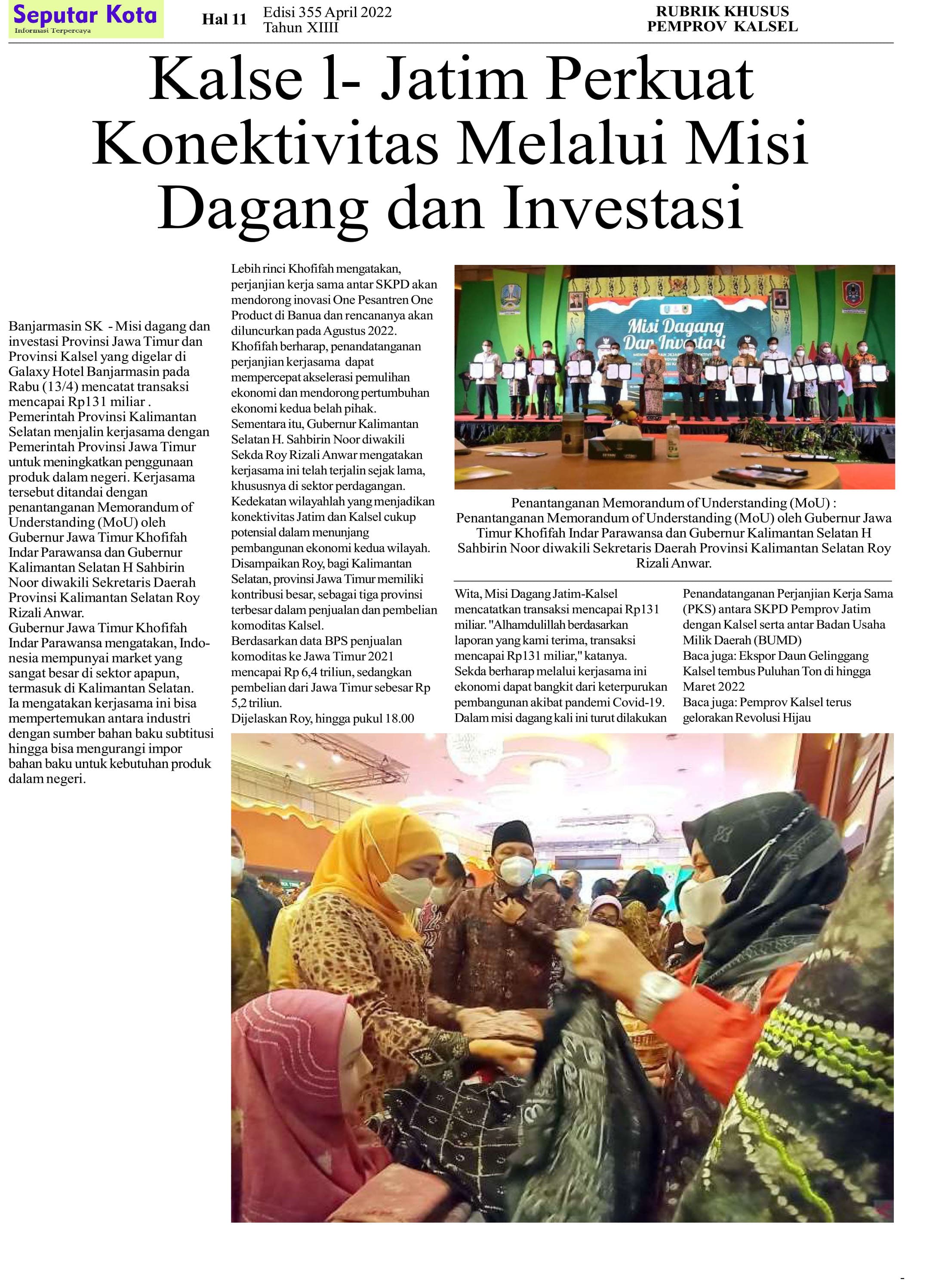 SEPUTAR KOTA HAL 11 APRIL 2 2022