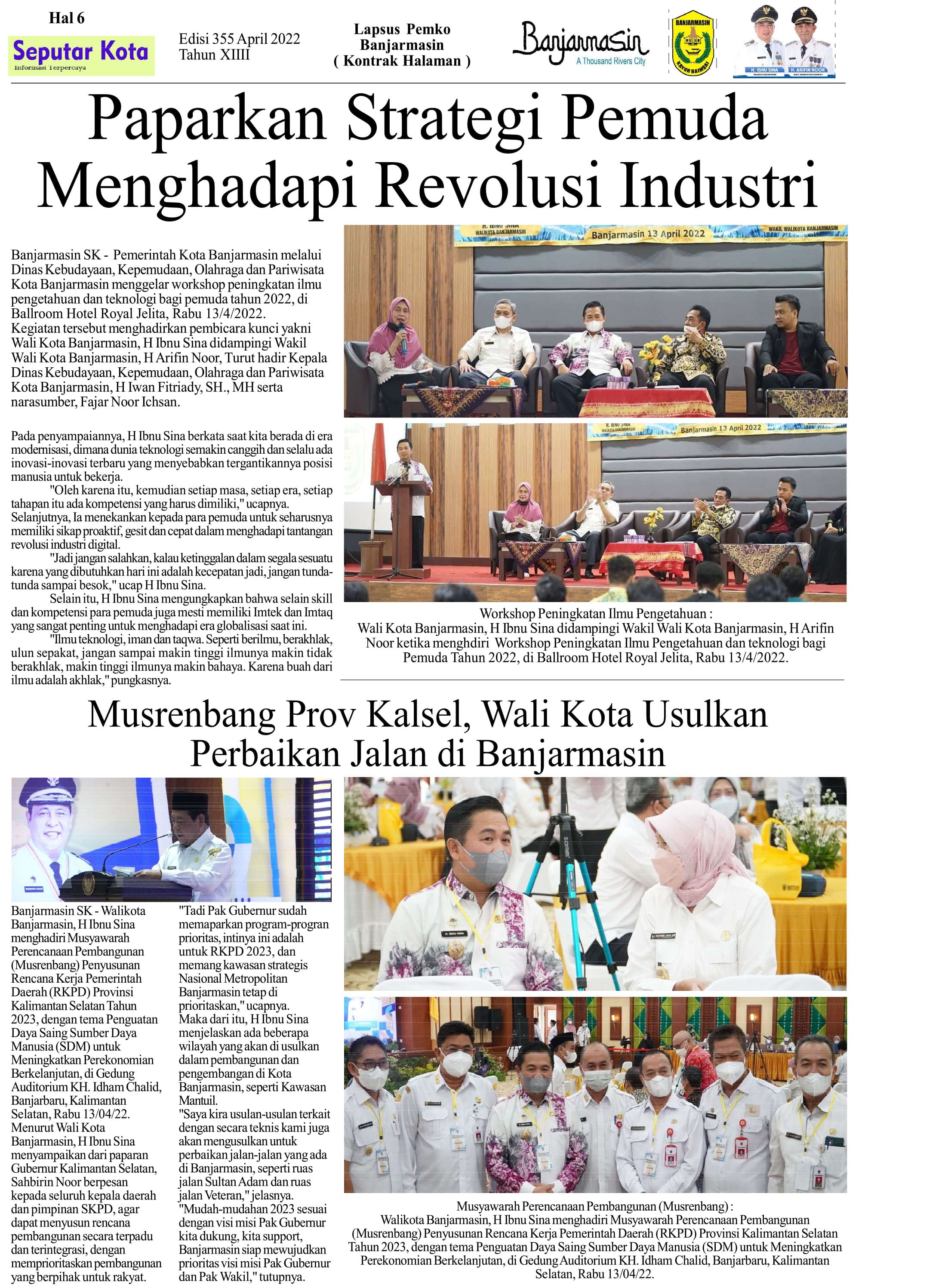 SEPUTAR KOTA HAL 6 APRIL 2 2022