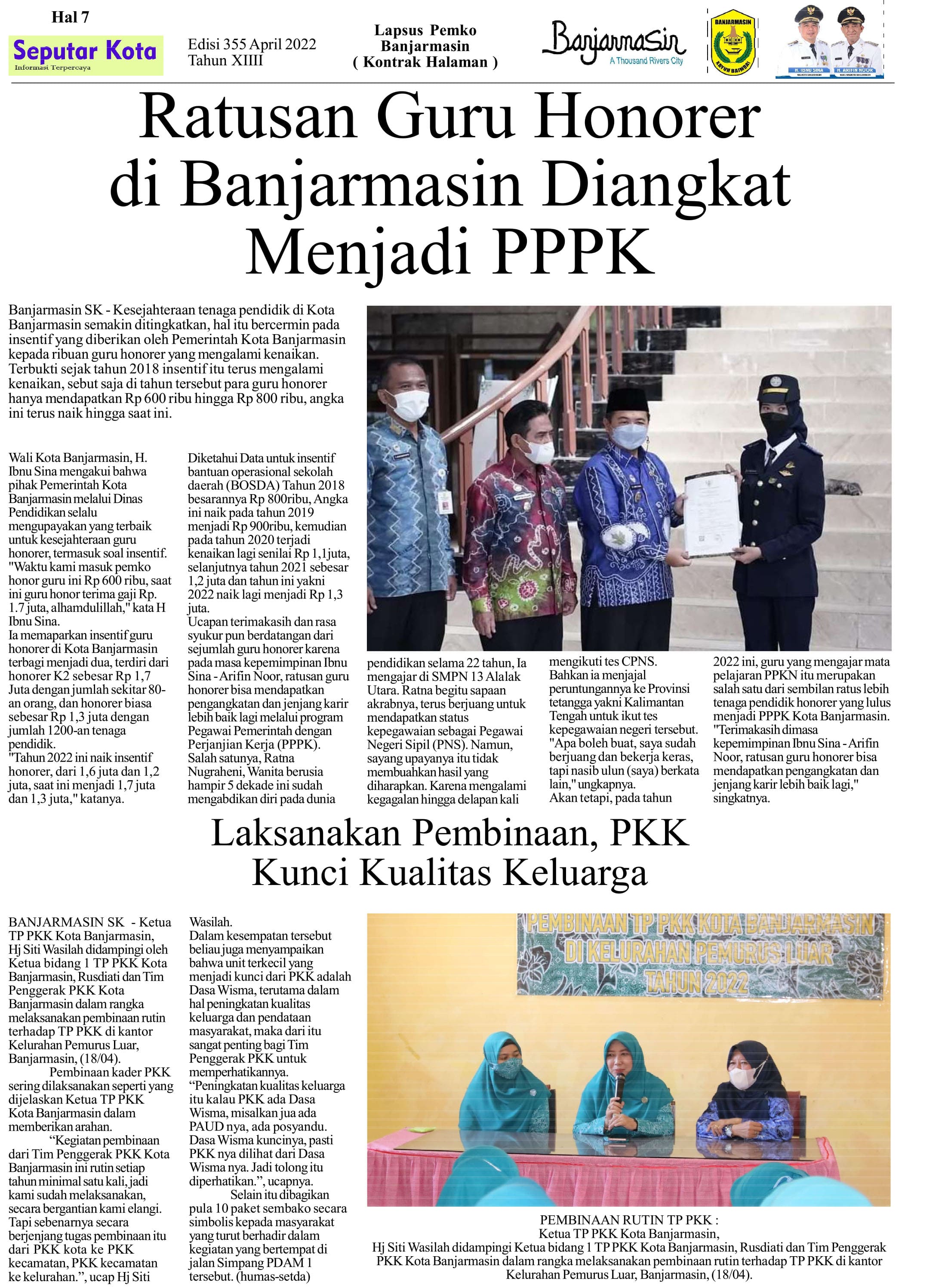 SEPUTAR KOTA HAL 7 APRIL 2 2022