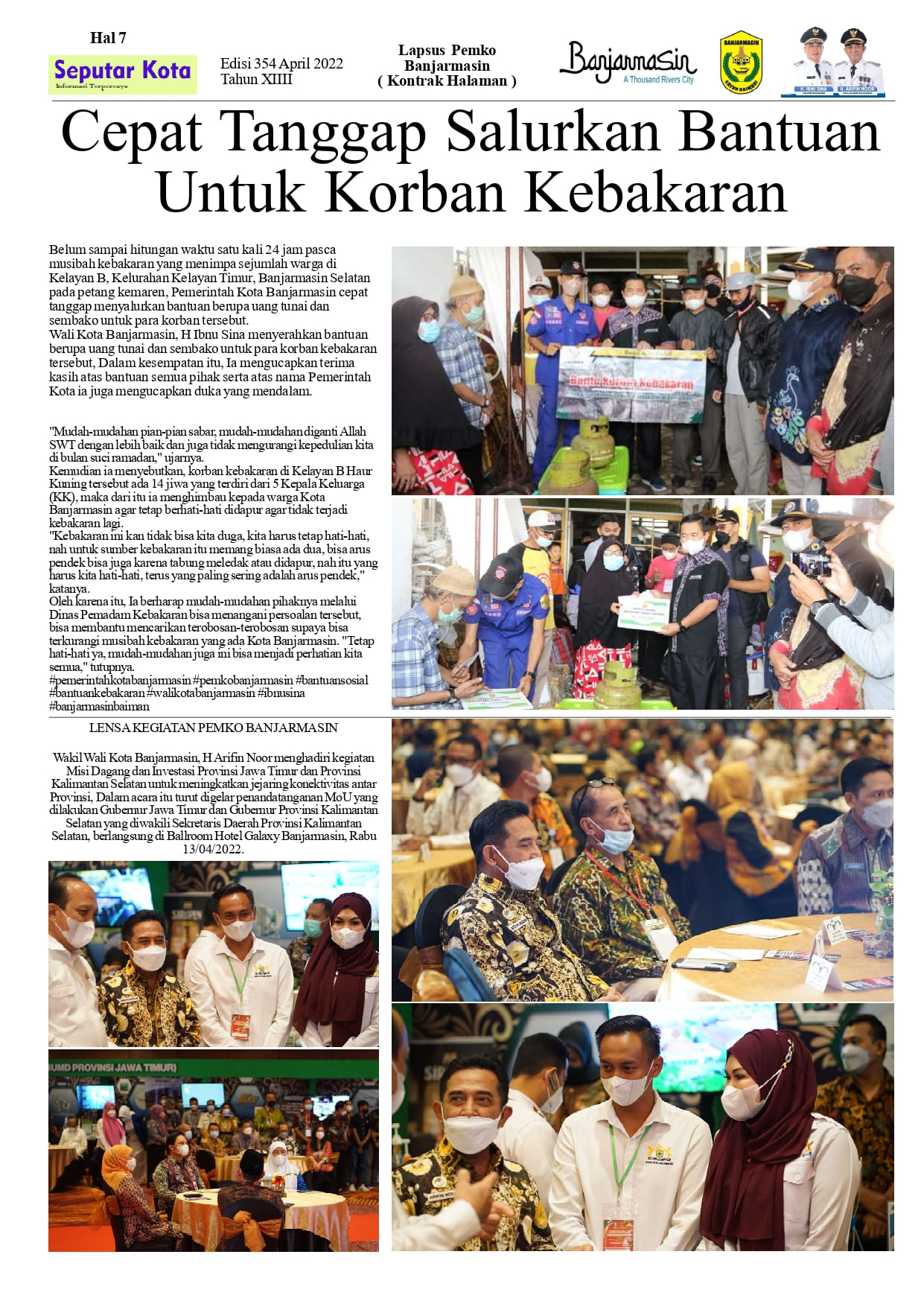 Seputar Kota  April 2022 Hal 7 Bln ke 1