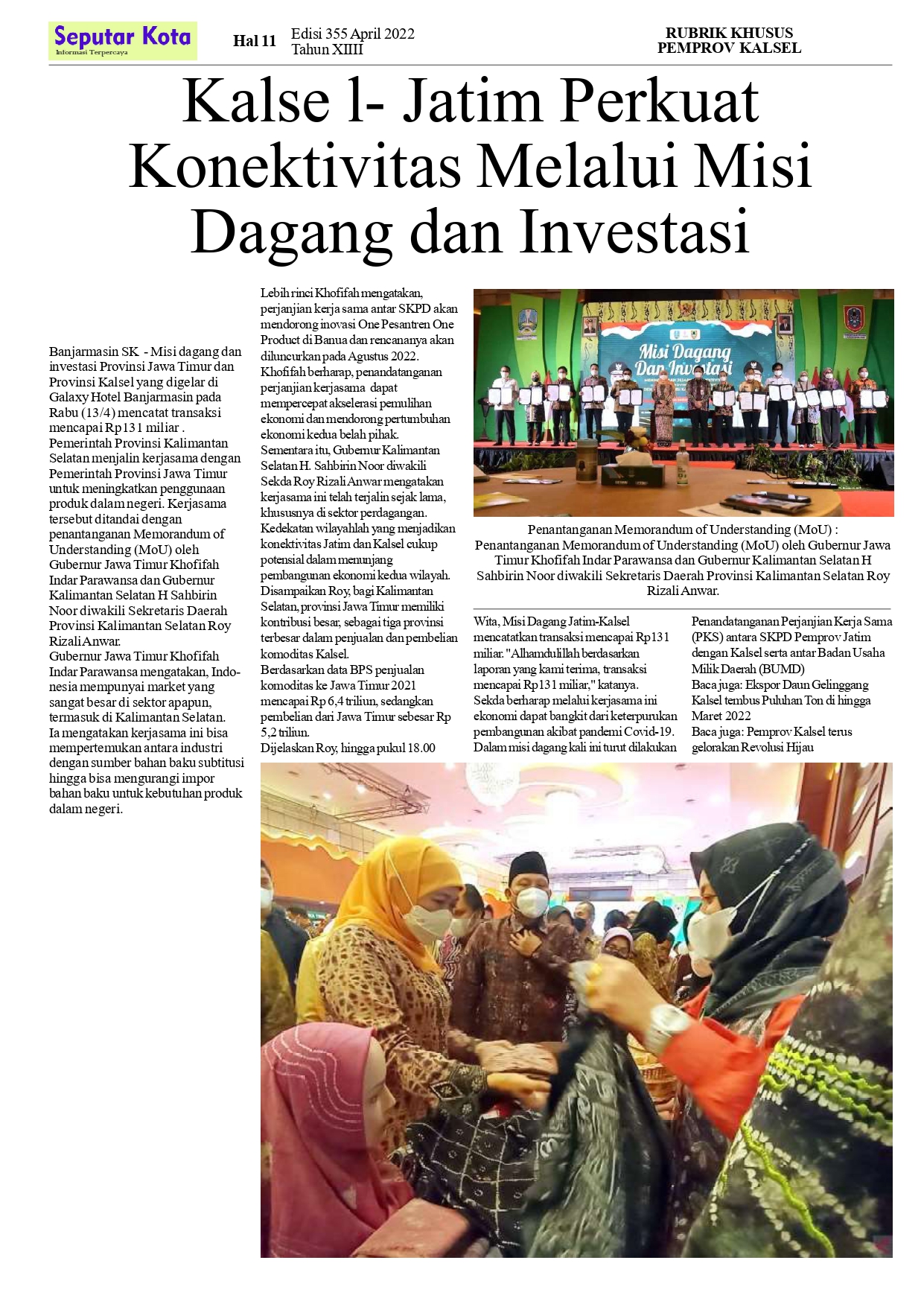 Seputar Kota  April 2022 Hal 11 Bln ke 2