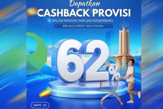 Bank Kalsel Berikan Cashback Provisi Hingga 76 Persen