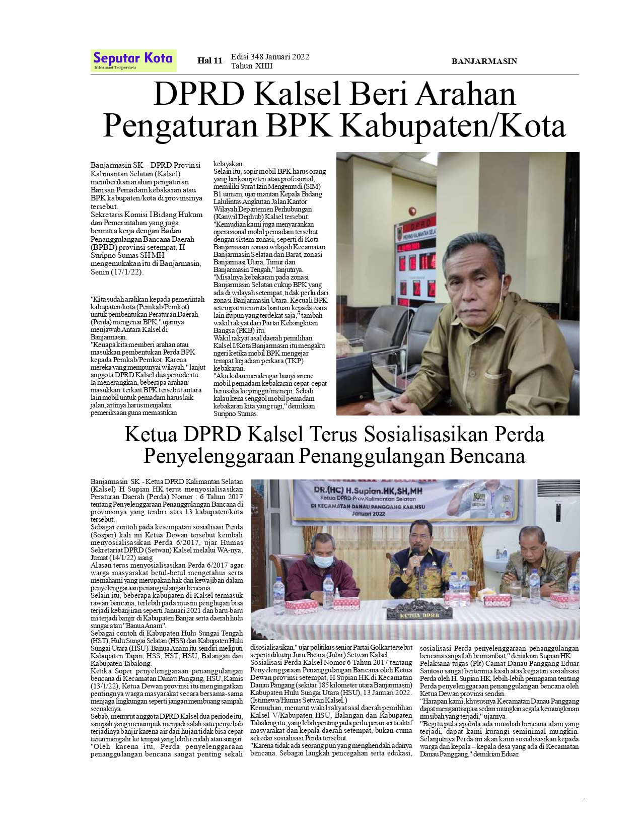 SEPUTAR KOTA DEWAN PROV