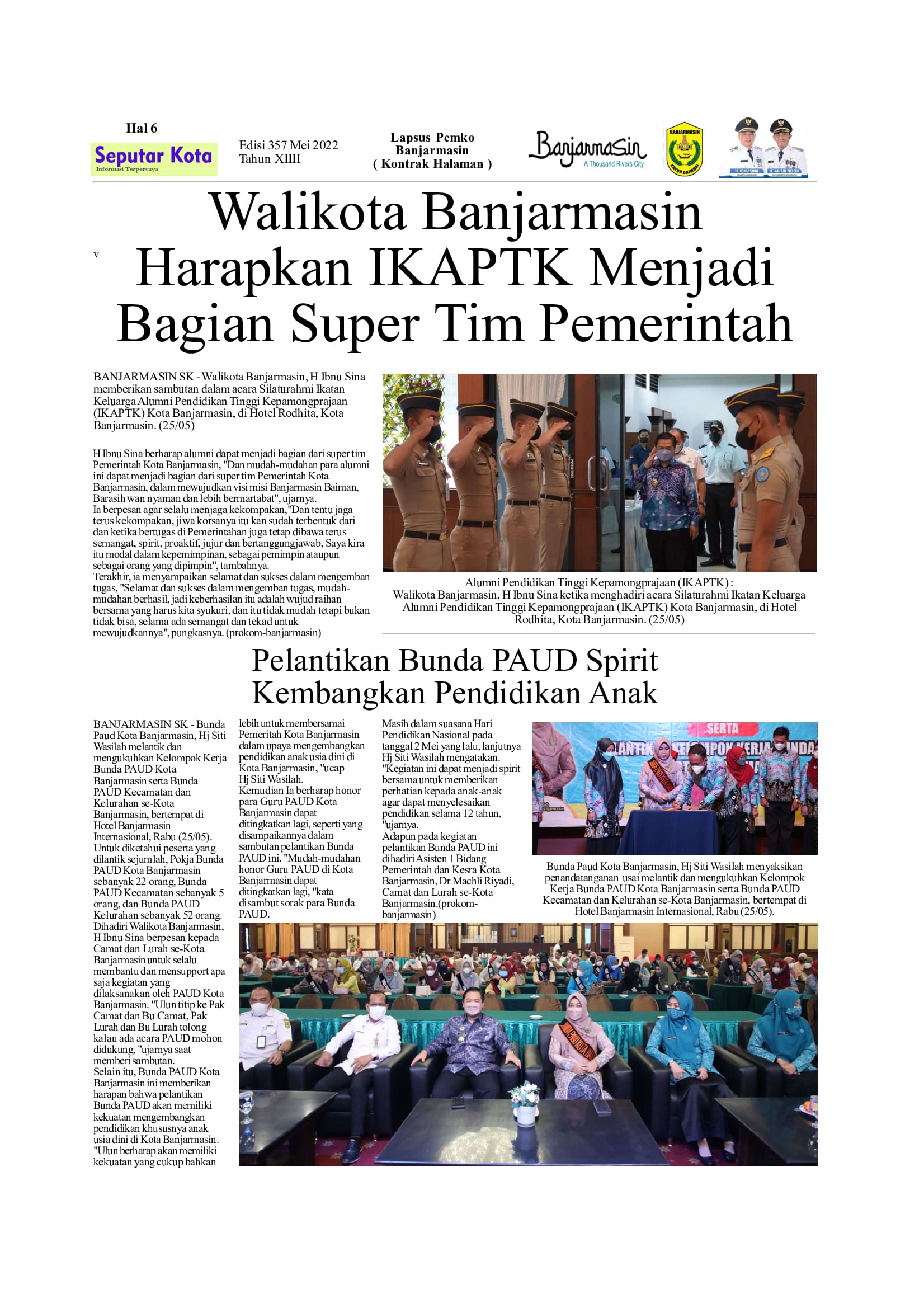 SEPUTAR KOTA EDISI MEI 2 2022 HAL 6
