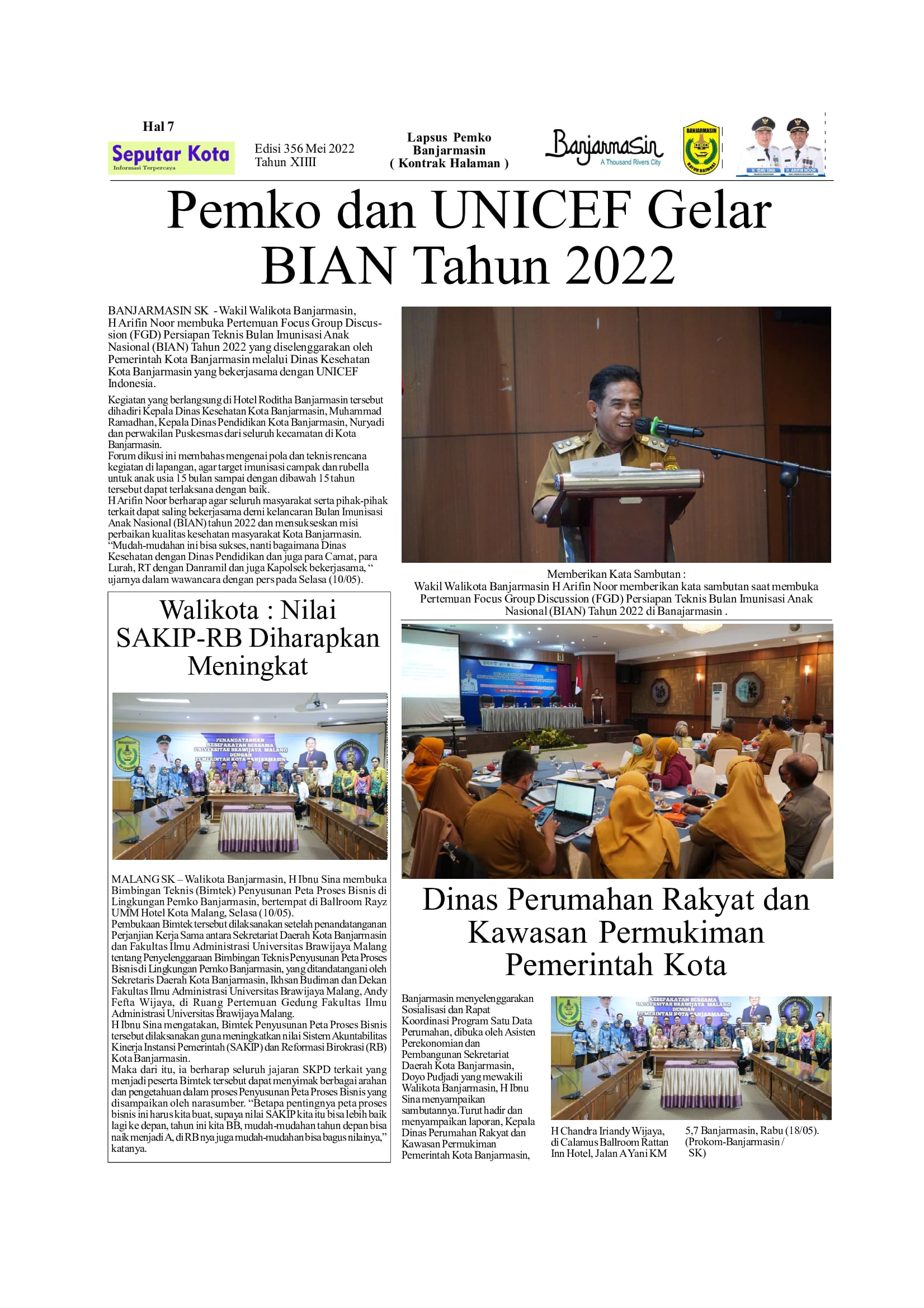 SEPUTAR KOTA EDISI MEI 1 2022 HAL 7