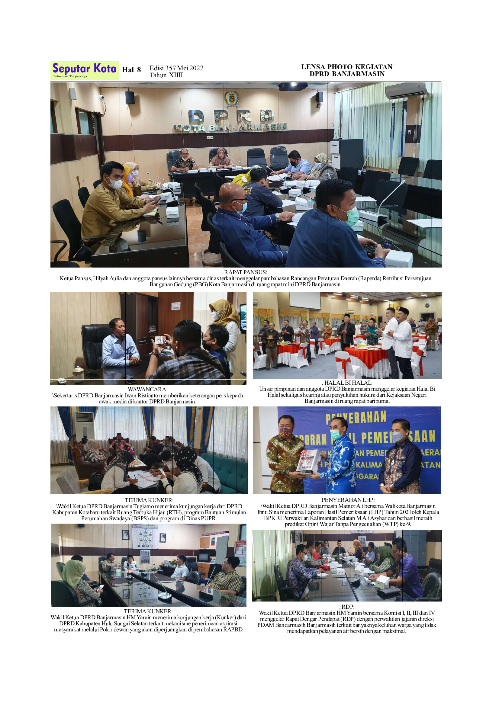 SEPUTAR KOTA EDISI MEI 2 2022 HAL 8