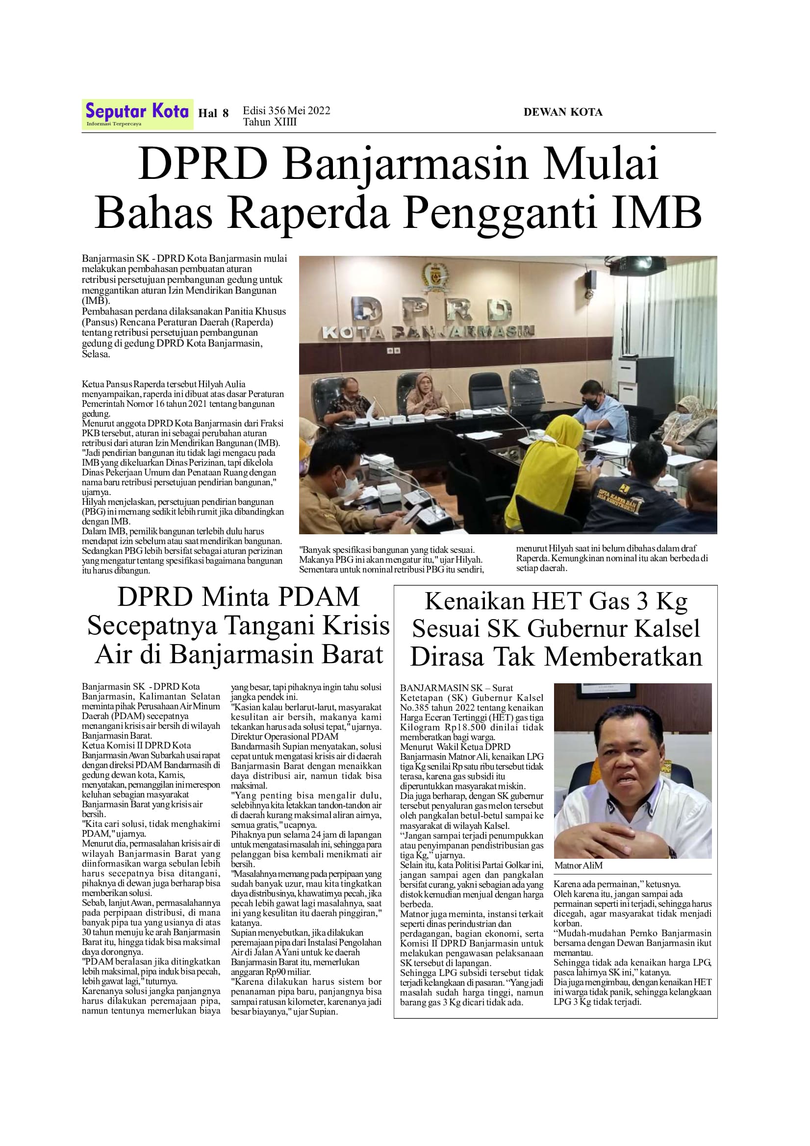 SEPUTAR KOTA EDISI MEI 1 2022 HAL 8
