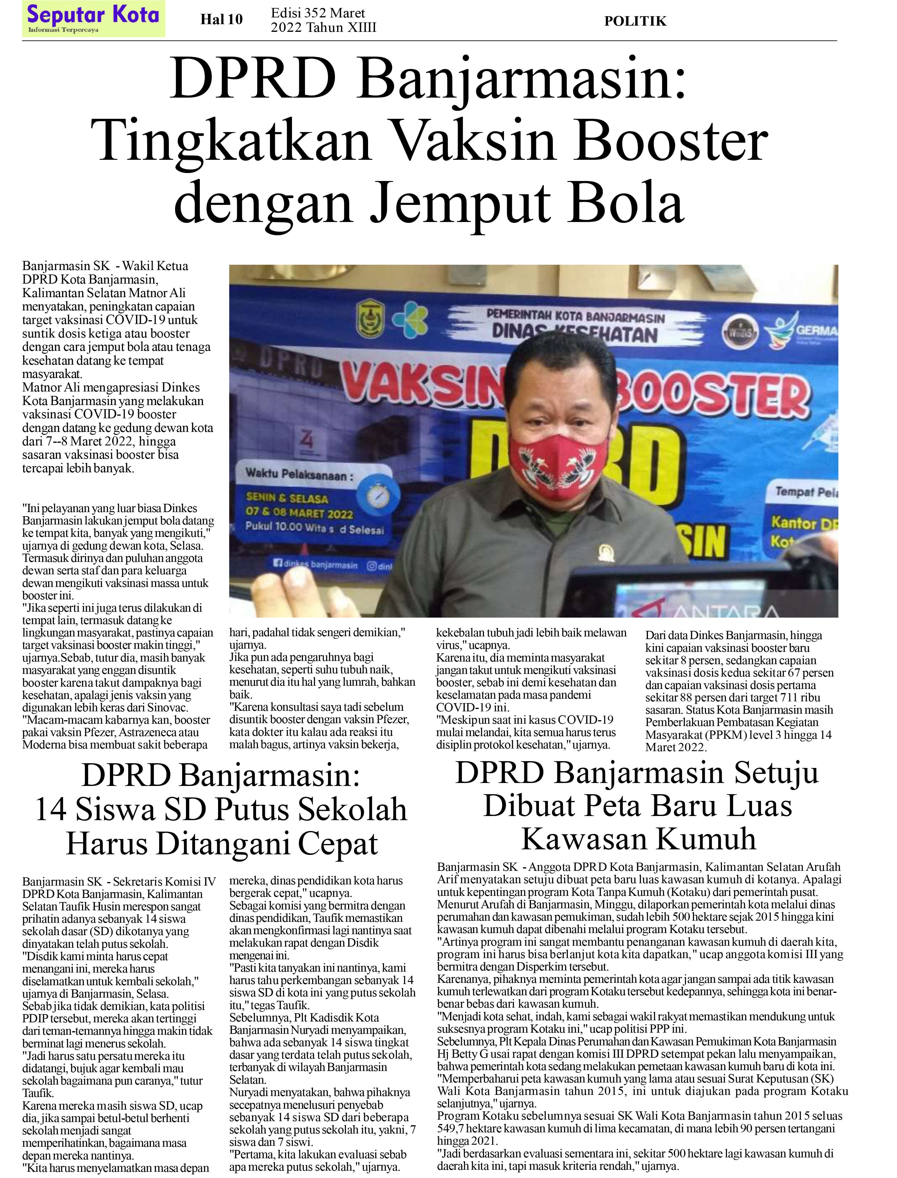 SEPUTAR KOTA HAL 10 MARET 2022