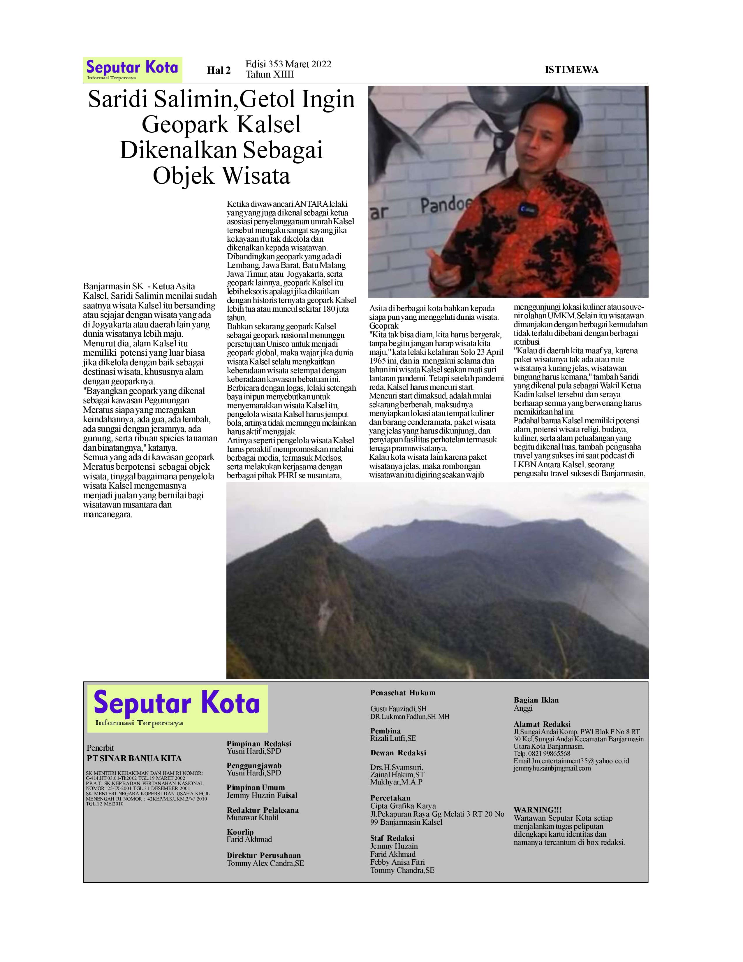 SEPUTAR KOTA MARET 2 HAL 2  2022