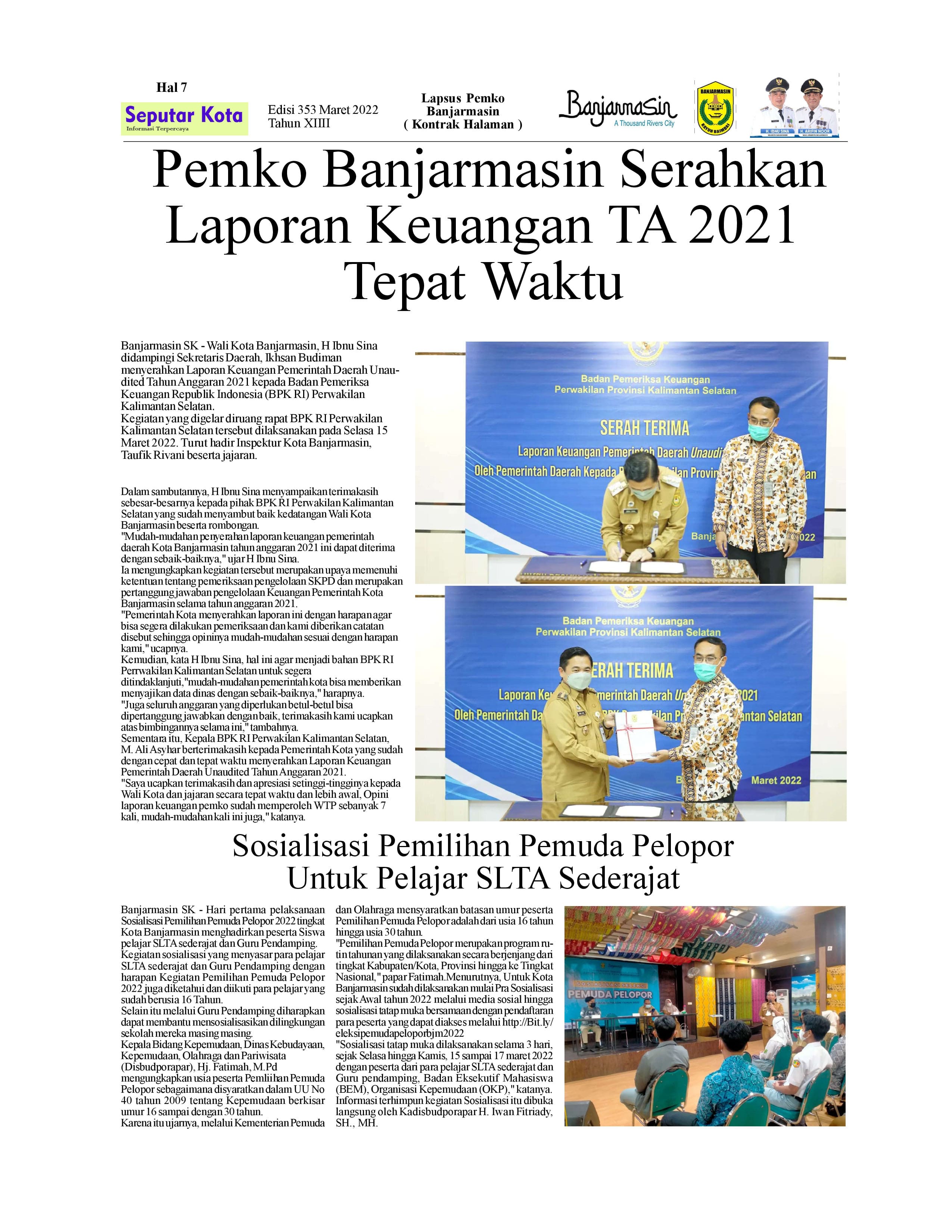 SEPUTAR KOTA HAL 7 MARET 2 2022