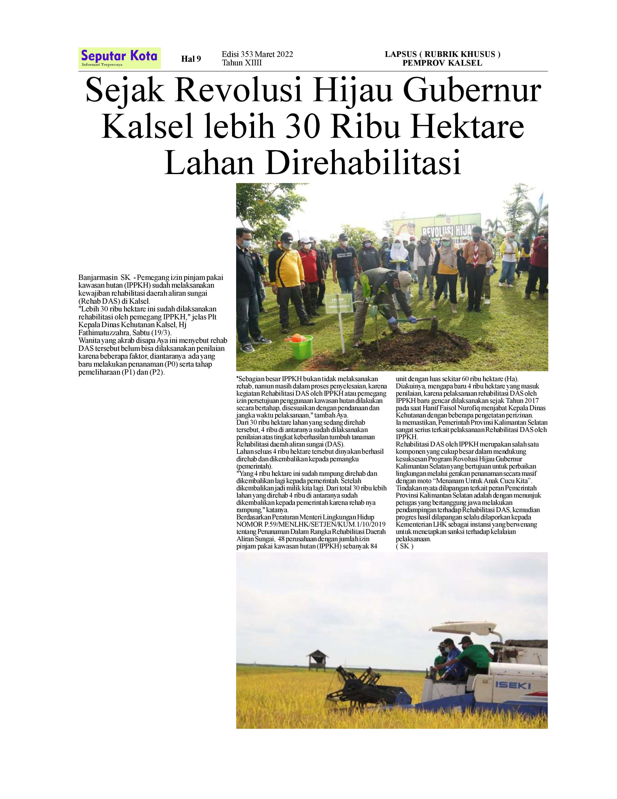 SEPUTAR KOTA HAL 9 MARET 2 2022