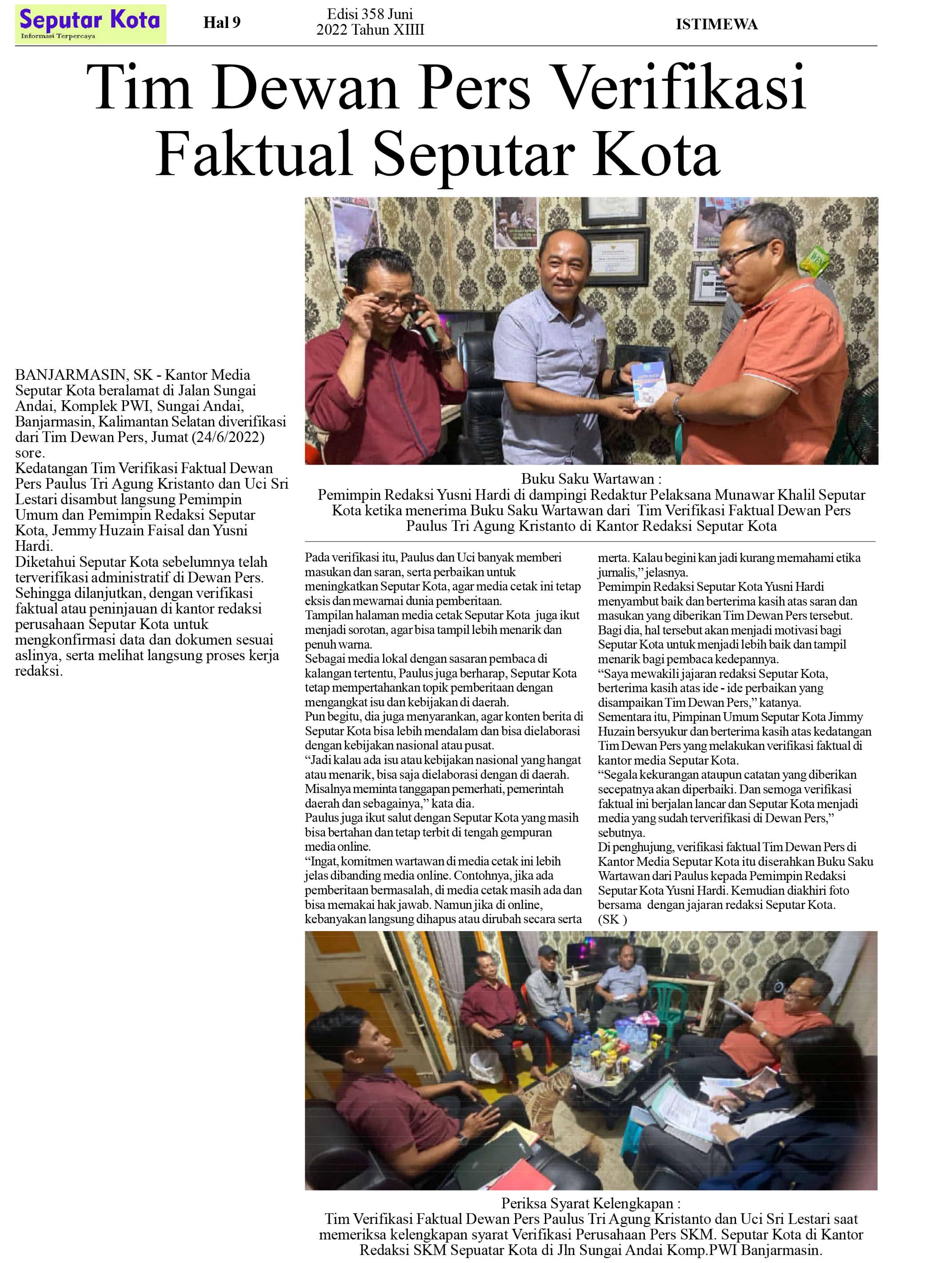 seputar kota edisi Juni 2022