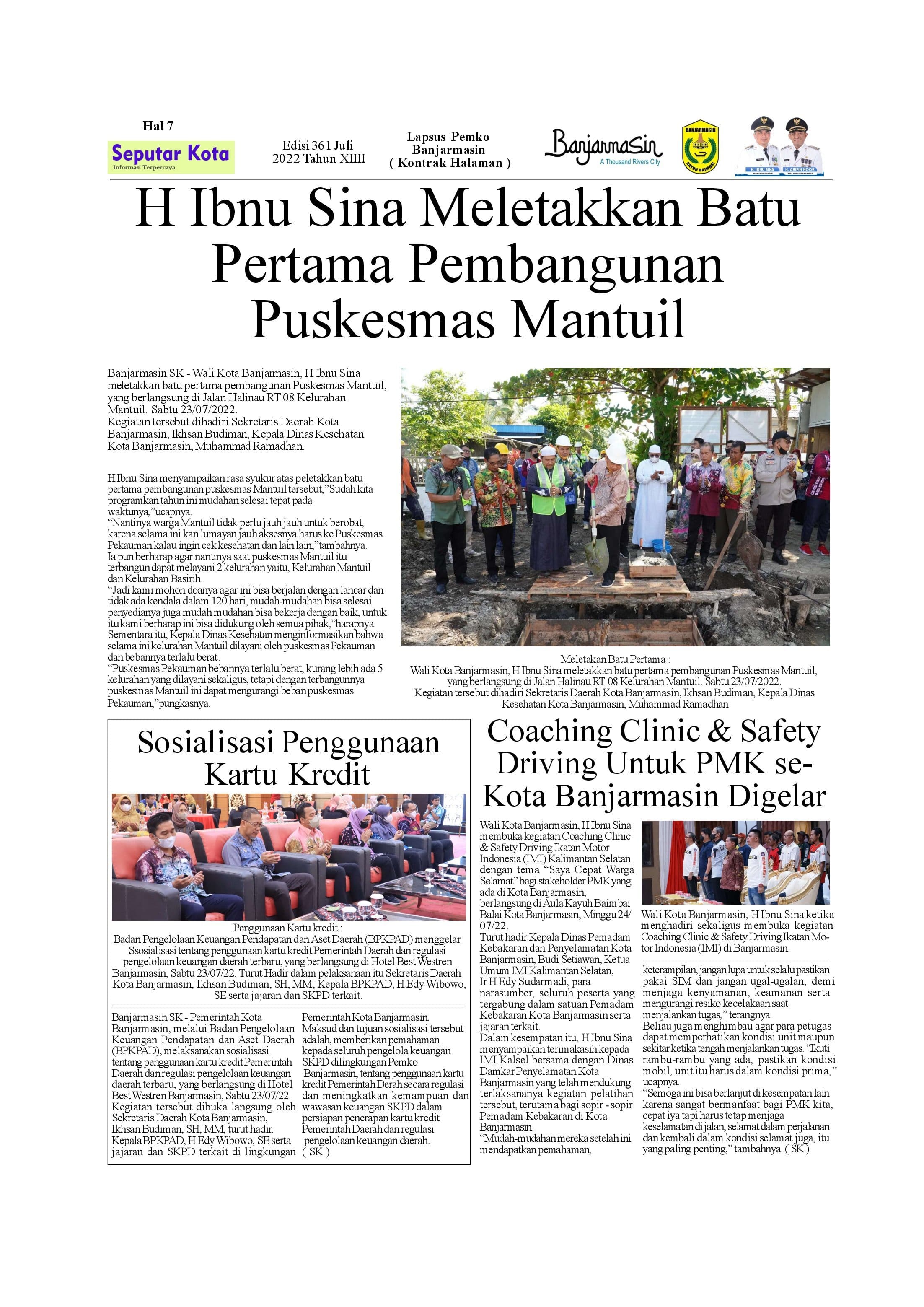 Seputar Kota Hal. 7 Juli ke 2 2022